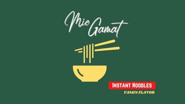 Trademark Mie Gamat Instant Noodles ( Yamin Flavor )