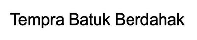 Trademark TEMPRA BATUK BERDAHAK