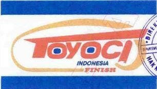 Trademark TOYOCI Indonesia Finish + Logo