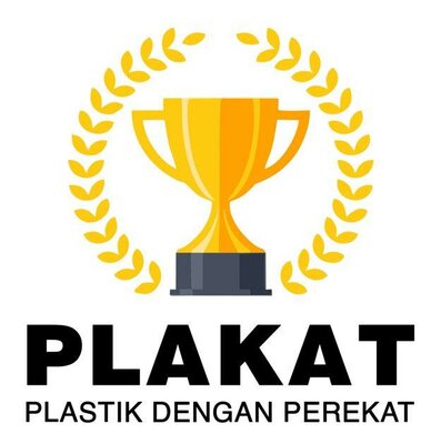 Trademark PLAKAT Plastik dengan Pelekat + Logo