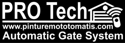 Trademark PRO Tech Automatic Gate System www.pinturemototomatis.com + Logo