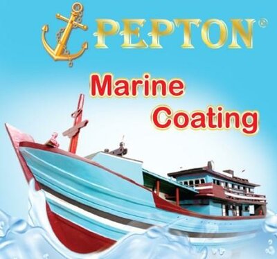 Trademark PEPTON Marine Coating + lukisan