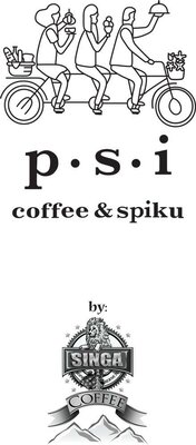 Trademark p.s.i Coffee & Spiku by Singa Coffee kopi bermutu + Gambar/Logo