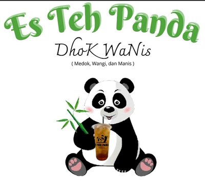 Trademark Es Teh Panda Dhok Wa Nis (Medok, Wangi, Manis) + Lukisan