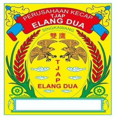 Trademark PERUSAHAAN KECAP TJAP ELANG DUA SINGKAWANG + LUKISAN