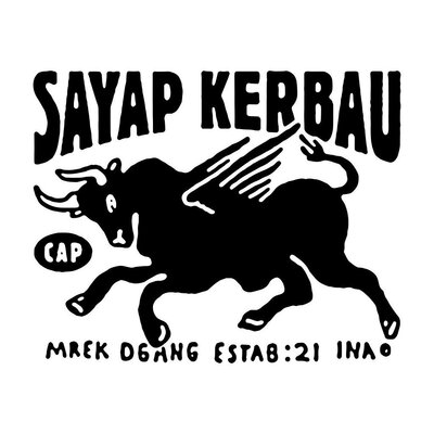 Trademark CAP SAYAP KERBAU Mrek Dgang Estab: 21 INA + LOGO