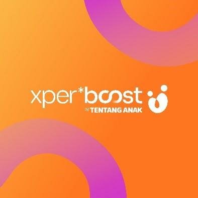 Trademark xper*boost by Tentang Anak & Logo