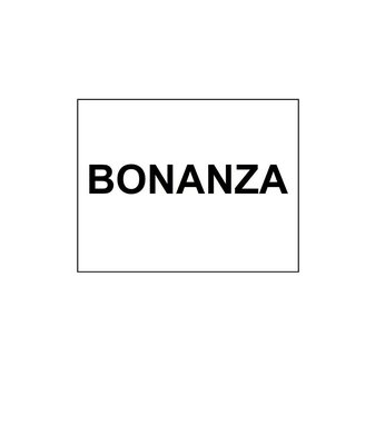 Trademark BONANZA