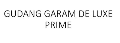 Trademark GUDANG GARAM DE LUXE PRIME