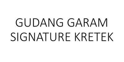 Trademark GUDANG GARAM SIGNATURE KRETEK