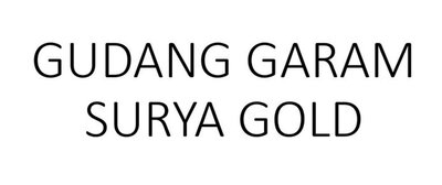 Trademark GUDANG GARAM SURYA GOLD