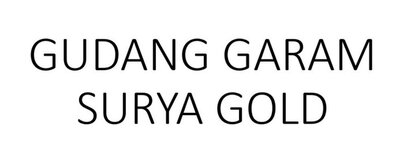 Trademark GUDANG GARAM SURYA GOLD