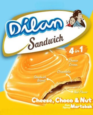 Trademark DILAN Sandwich Cheese, Choco & Nut + GAMBAR