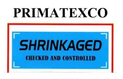 Trademark PRIMATEXCO SHRINKAGED CHECKED AND CONTROLLED