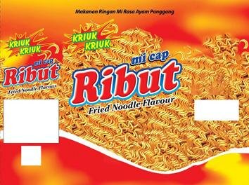 Trademark MI CAP RIBUT FRIED NOODLE FLAVOUR + LUKISAN