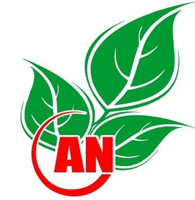 Trademark AN + Lukisan 3 helai daun