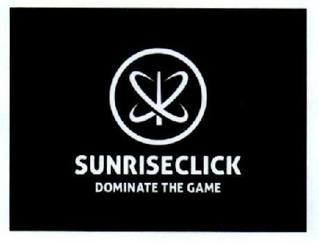 Trademark SUNRISECLICK DOMINATE THE GAME & Logo