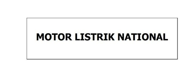 Trademark MOTOR LISTRIK NATIONAL