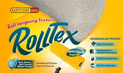 Trademark ALKYCOAT DECO ROLLTEX-ROLL LANGSUNG TEXTURE