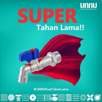 Trademark LOGO + unnu BATHROOM FITTINGS & PLUMBING HARDWARE SUPER Tahan Lama!!
#UNNUKuatTahanLama