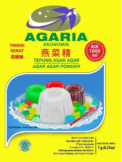 Trademark AGARIA EKONOMIS PLAIN (AGARIA EKONOMIS Tepung Agar Agar Tinggi Serat Air 1000 ml +
GAMBAR)