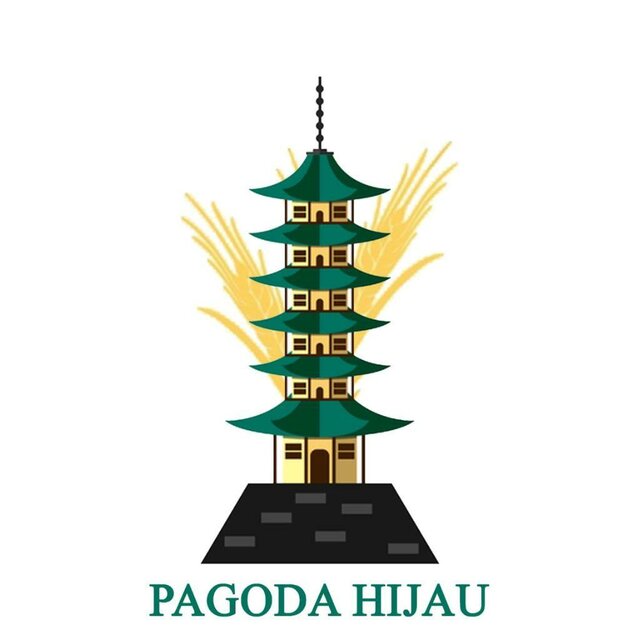 Trademark Pagoda Hijau & Lukisan