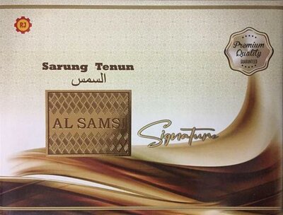 Trademark SARUNG TENUN AL SAMSI SIGNATURE + HURUF ARAB