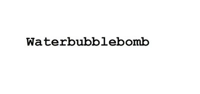 Trademark Waterbubblebomb