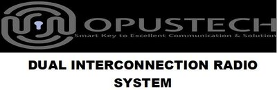 Trademark DUAL INTERCONNECTION RADIO SYSTEM (OPUSTECH Smart Key to Excellent Communication &
Solution DUAL INTERCONNECTION RADIO SYSTEM + LOGO)