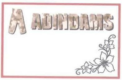 Trademark ADINDAMS + LOGO