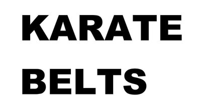 Trademark KARATE BELTS