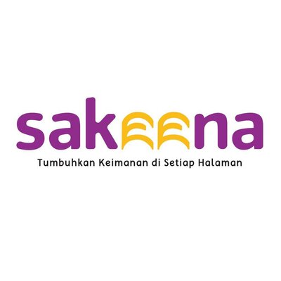 Trademark Logo Sakeena dan tagline Tumbuhkan Keimanan di Setiap Halaman