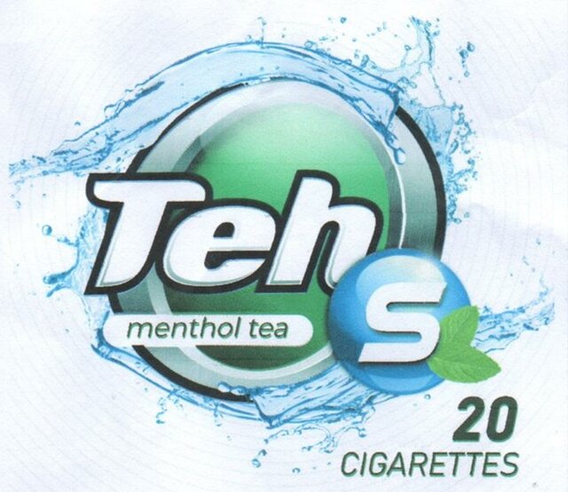 Trademark TEH S menthol tea dan Lukisan