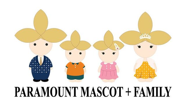 Trademark PARAMOUNT MASCOT + FAMILY + LUKISAN