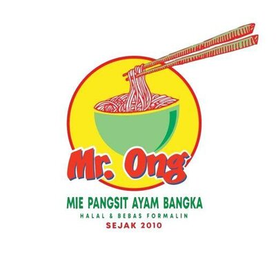 Trademark Mie Pangsit Ayam Bangka Mr.Ong Sejak 2010 + Lukisan