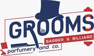 Trademark grooms menunjukkan gentle man laki-laki (GROOMS BARBER & BILLIARD PARFUMERY AND CO +
LOGO )