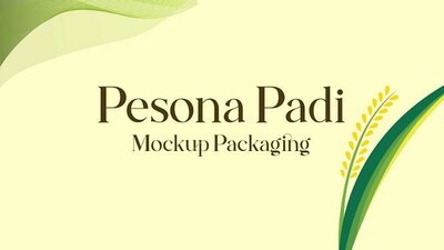 Trademark Pesona Padi Mockup Packaging