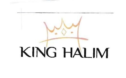 Trademark KING HALIM + LOGO