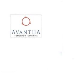 Trademark AVANTHA TOMORROW IS INFINITE + LOGO