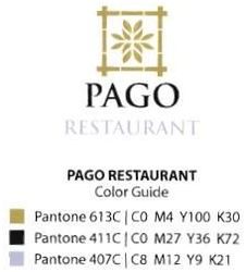 Trademark PAGO RESTAURANT + LOGO