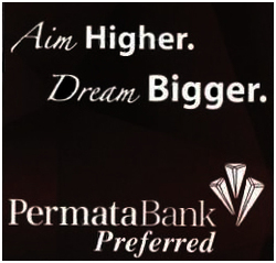 Trademark AIM HIGHER DREAM BIGGER PERMATA BANK PREFERRED