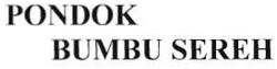 Trademark PONDOK BUMBU SEREH