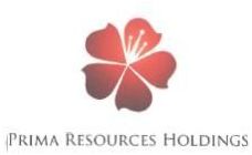 Trademark PRIMA RESOURCES HOLDINGS + LOGO