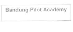 Trademark BANDUNG PILOT ACADEMY