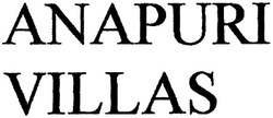 Trademark ANAPURI VILLAS