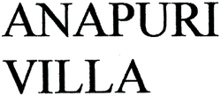 Trademark ANAPURI VILLA