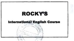 Trademark ROCKY S INTERNATIONAL ENGLISH COURSE