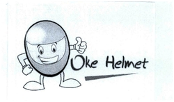 Trademark OKE HELMET + LOGO