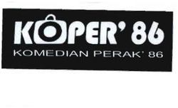 Trademark KOPER86 KOMEDIAN PERAK 86