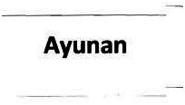 Trademark AYUNAN